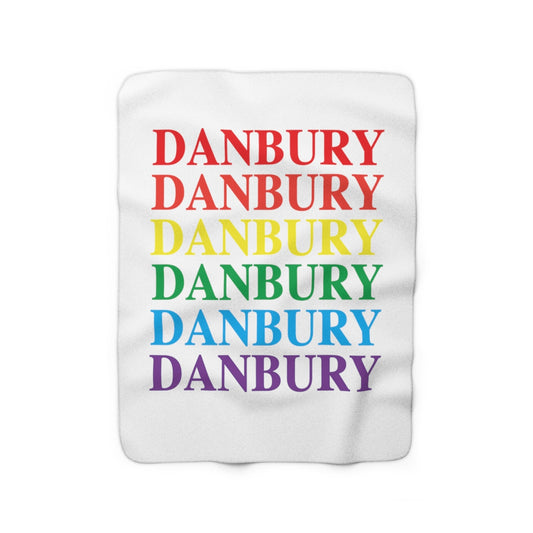 Danbury pride sherpa fleeced blanket danbury ct