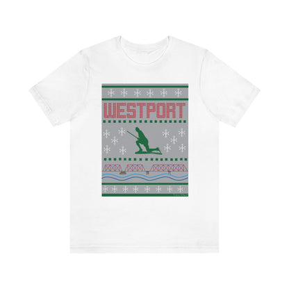 westport ct / connecticut ugly christmas sweater tee shirt 