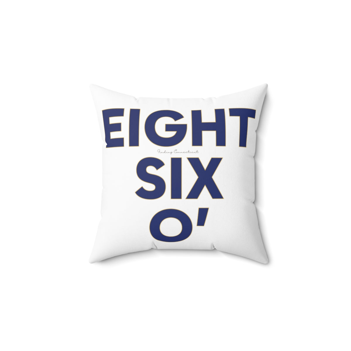 Eight Six O' Spun Polyester Square Pillow