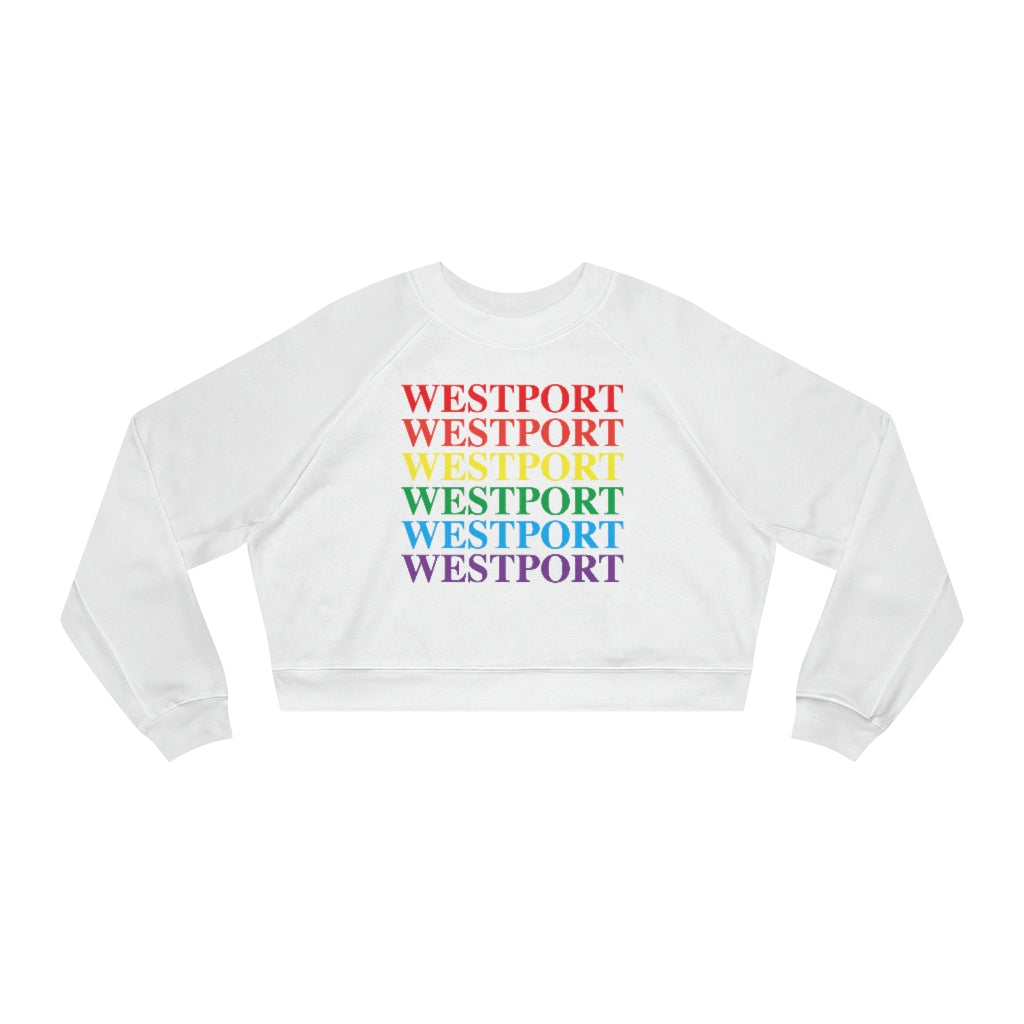 westport pride womens cropped sweatshirt