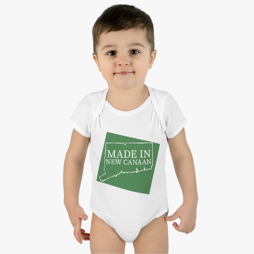 Made in New Canaan Infant Baby Rib Bodysuit