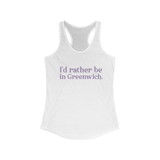 greenwich ct / connecticut womens tank top shirt 