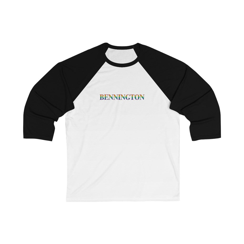 Bennington Rainbow Unisex 3\4 Sleeve Baseball Tee