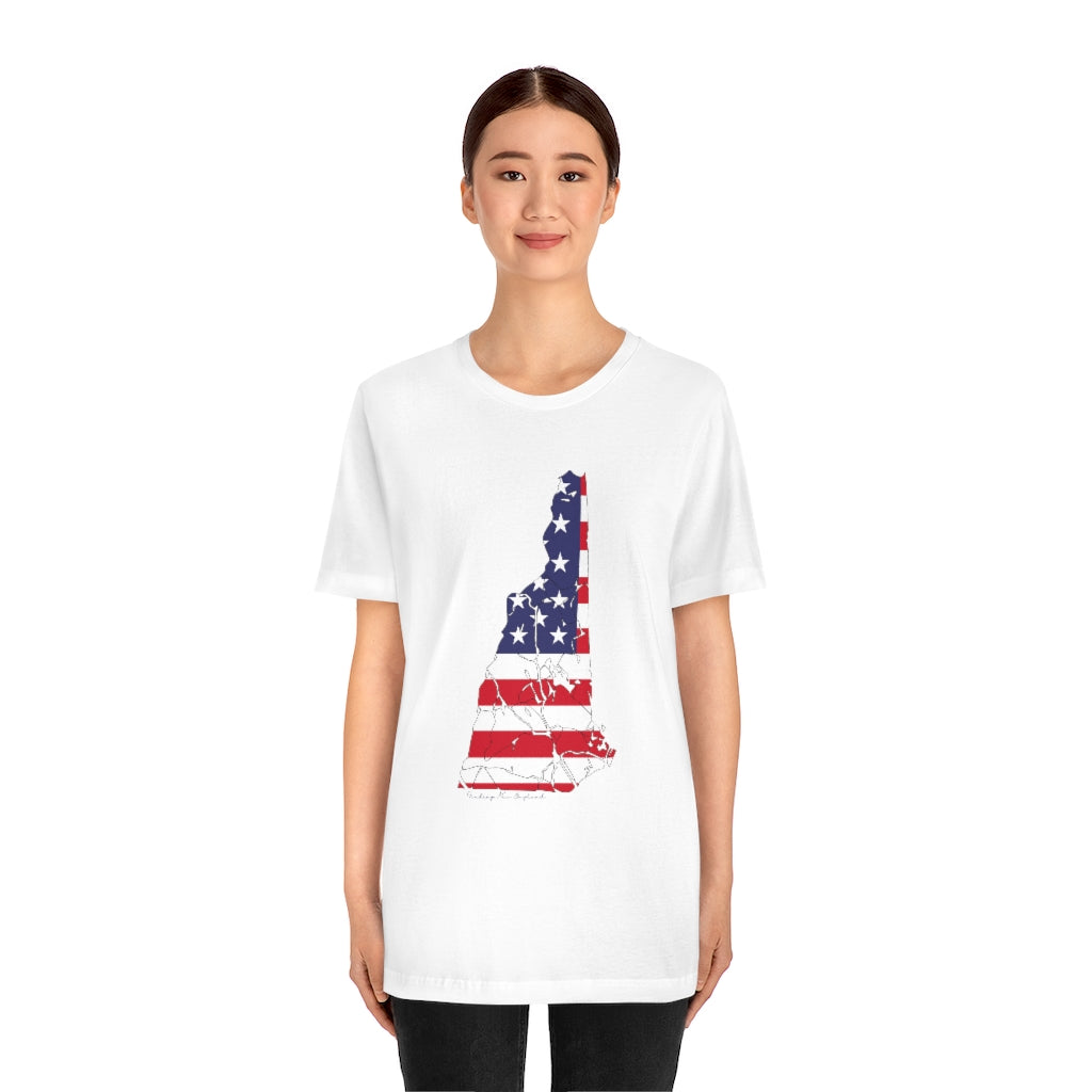 New Hampshire American flag hoodie, tee shirts, shirts, apparel, sweatshirts, mugs and gifts. Proceeds go to help build Finding Connecticut and the Finding New England Brand • New Hampshire apparel • Free USA shipping on all products. 