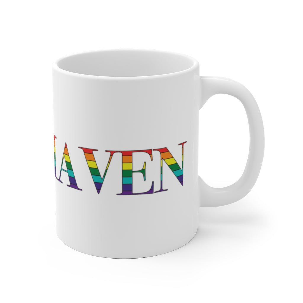 West Haven Rainbow White Ceramic Mug