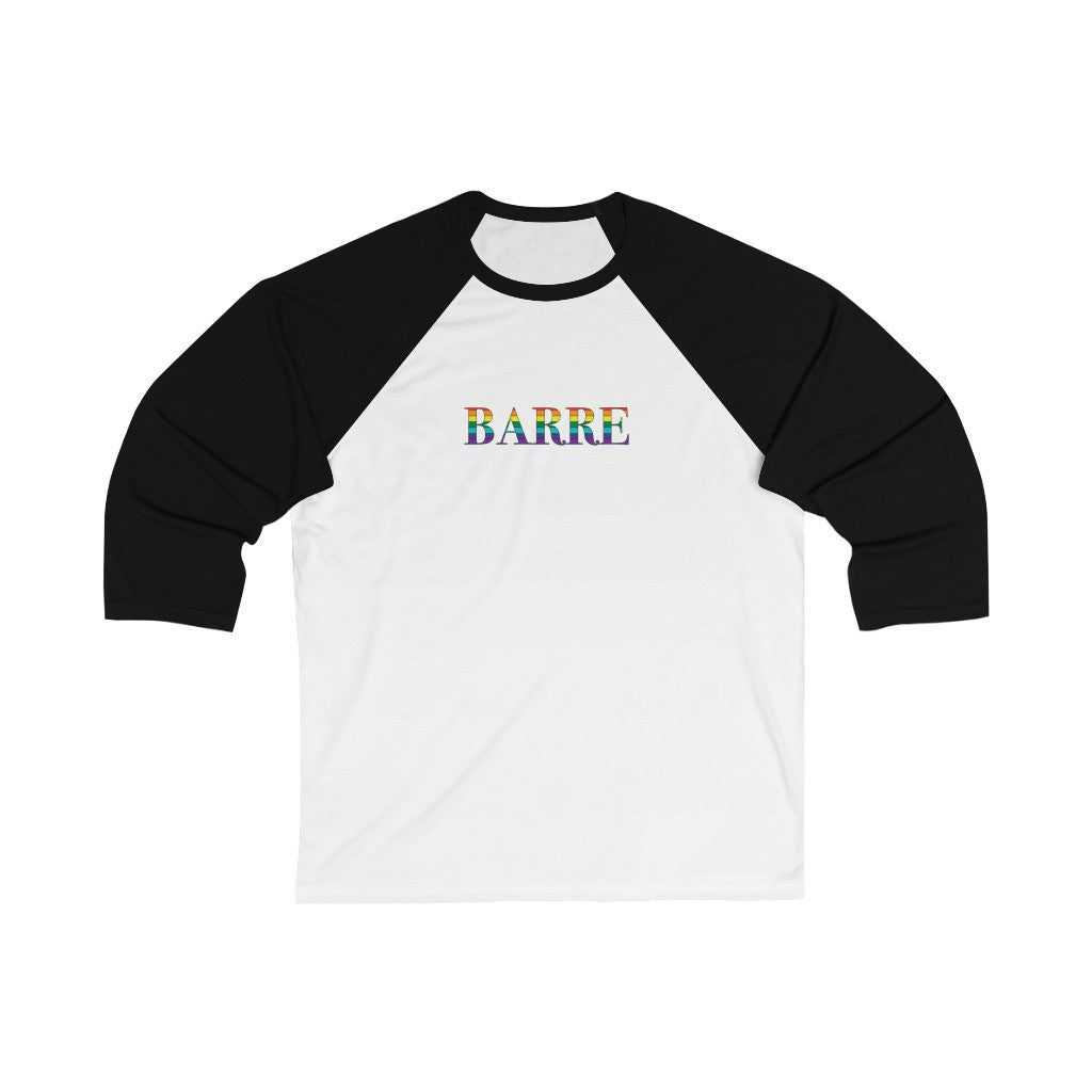 Barre Rainbow  Unisex 3\4 Sleeve Baseball Tee