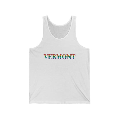 Vermont Rainbow Unisex Jersey Tank