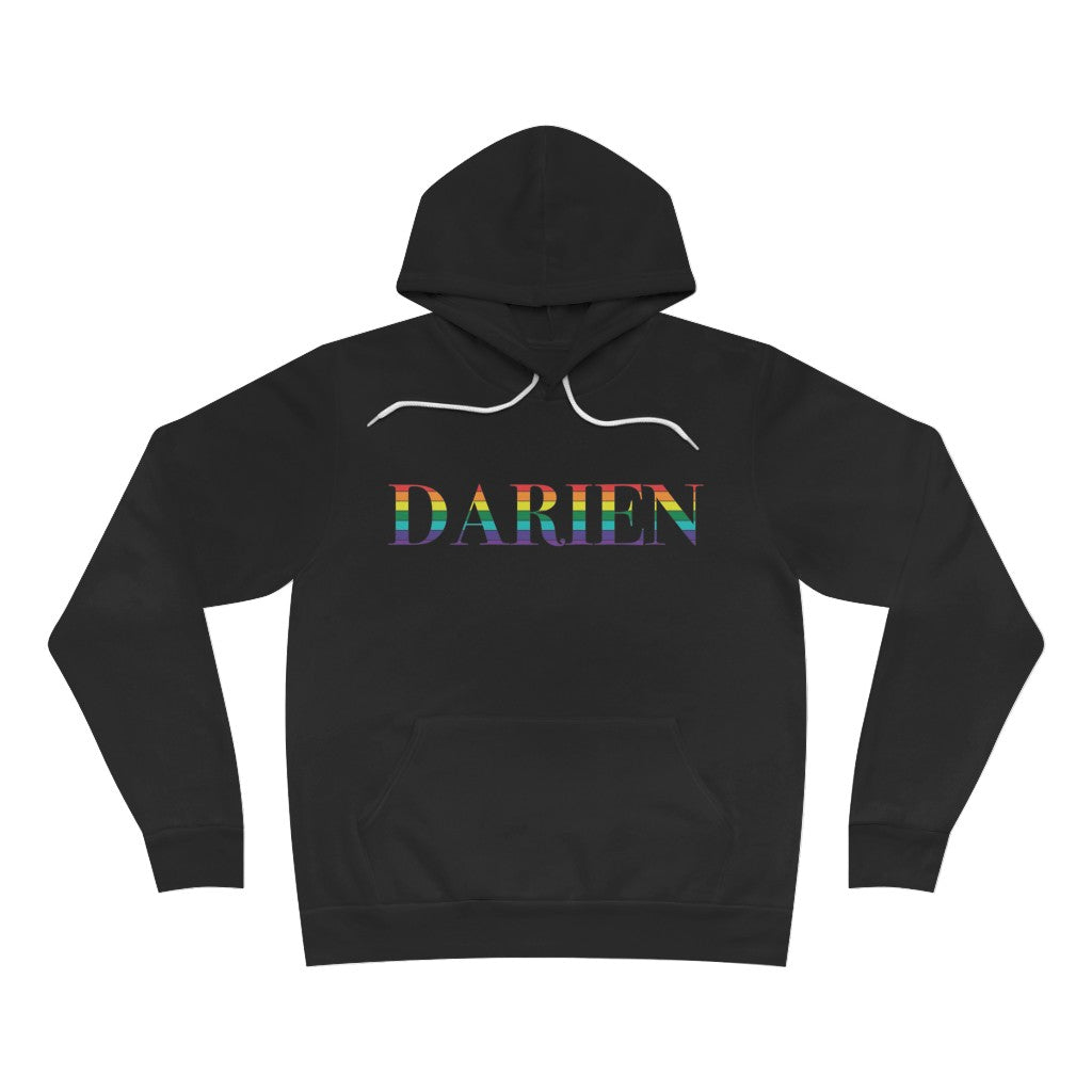 Darien ct rainbow hooded sweatshirt, hoodie