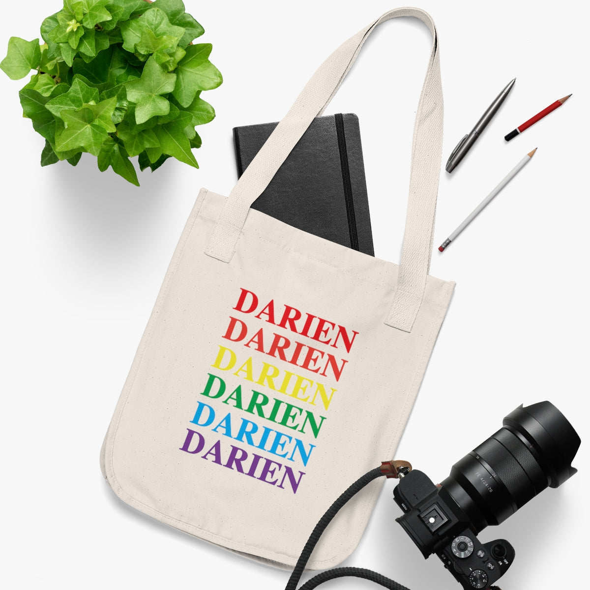 Darien Pride Organic Canvas Tote Bag