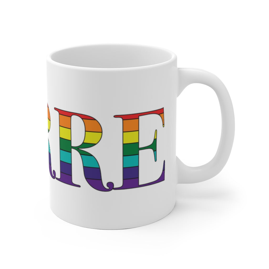 Barre Rainbow White Ceramic Mug