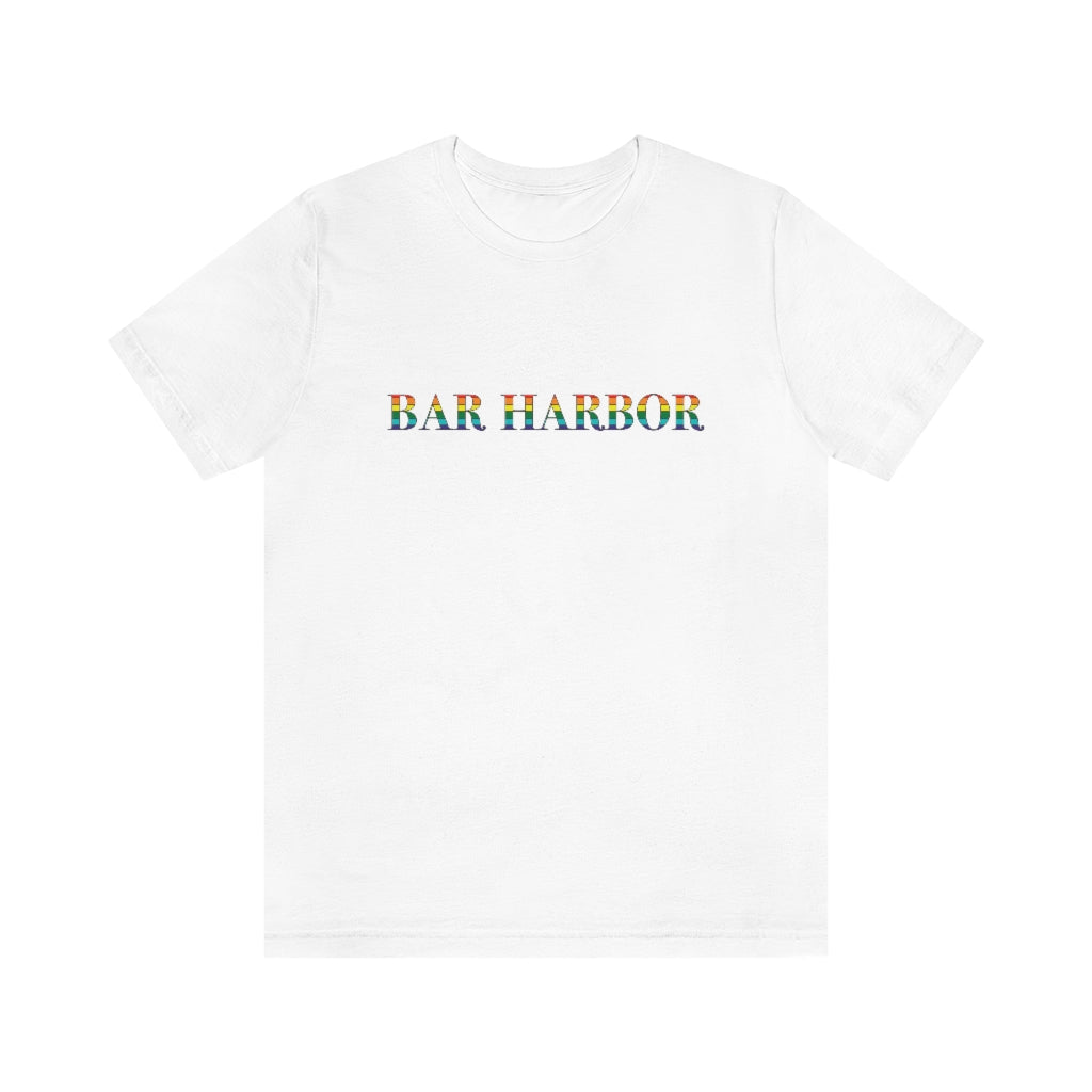 Bar Harbor Rainbow Unisex Jersey Short Sleeve Tee