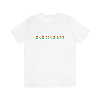 Bar Harbor Rainbow Unisex Jersey Short Sleeve Tee