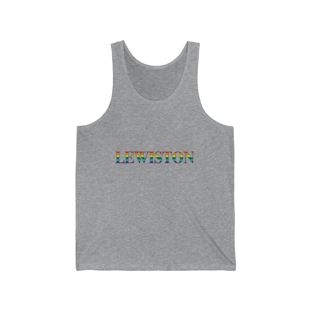 Lewiston Rainbow Unisex Jersey Tank