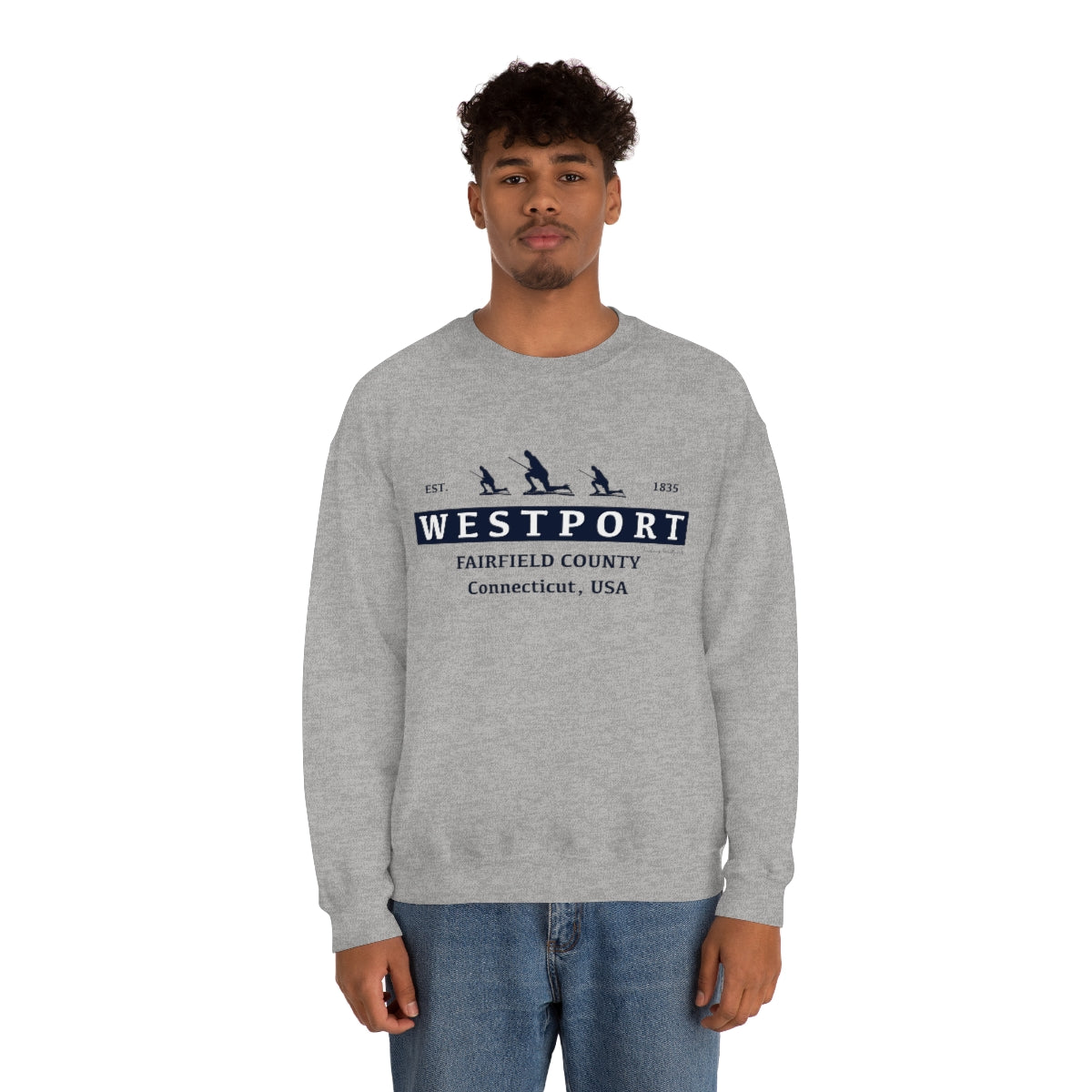 Westport Est. Unisex Heavy Blend™ Crewneck Sweatshirt