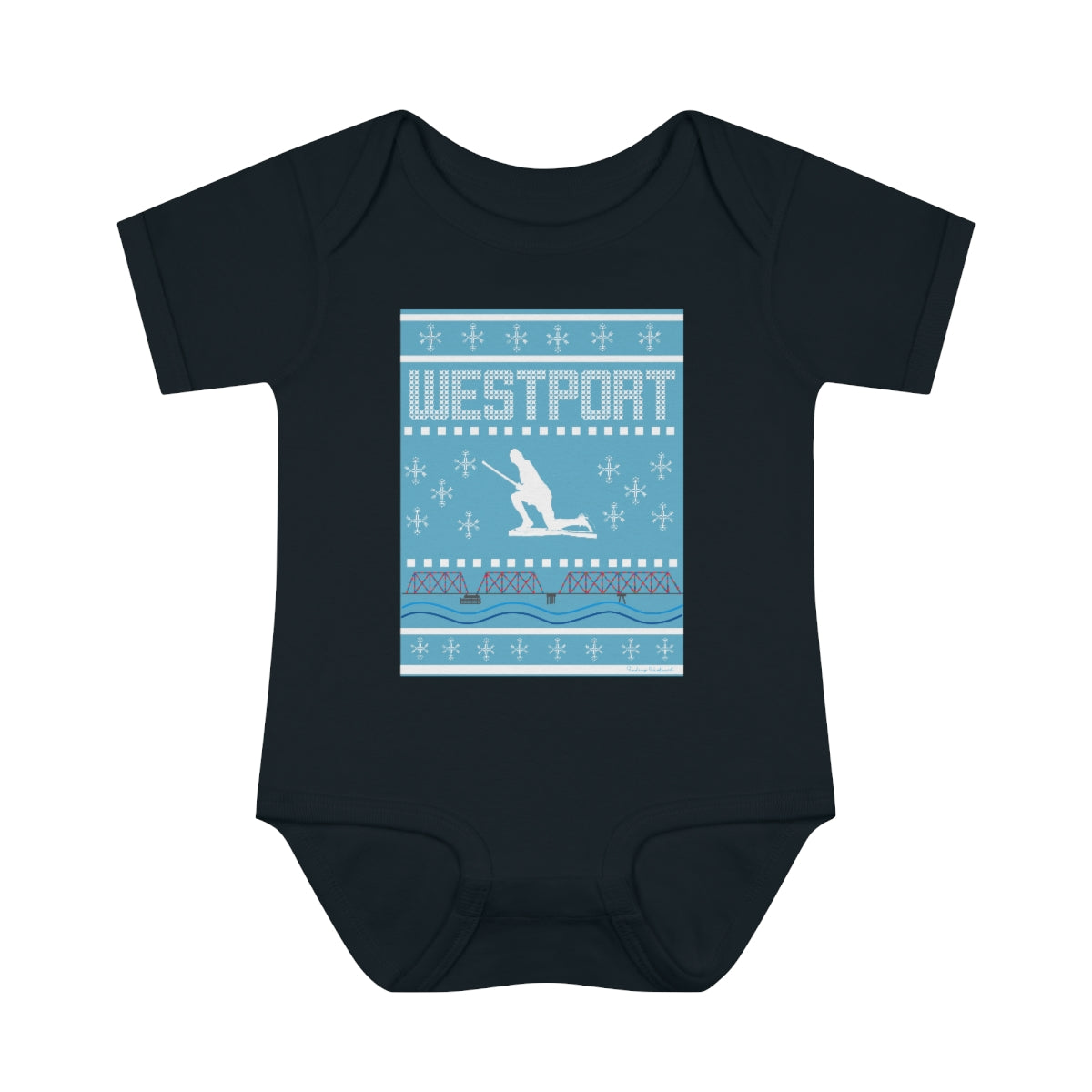 Westport Ugly Holiday Infant Baby Rib Bodysuit