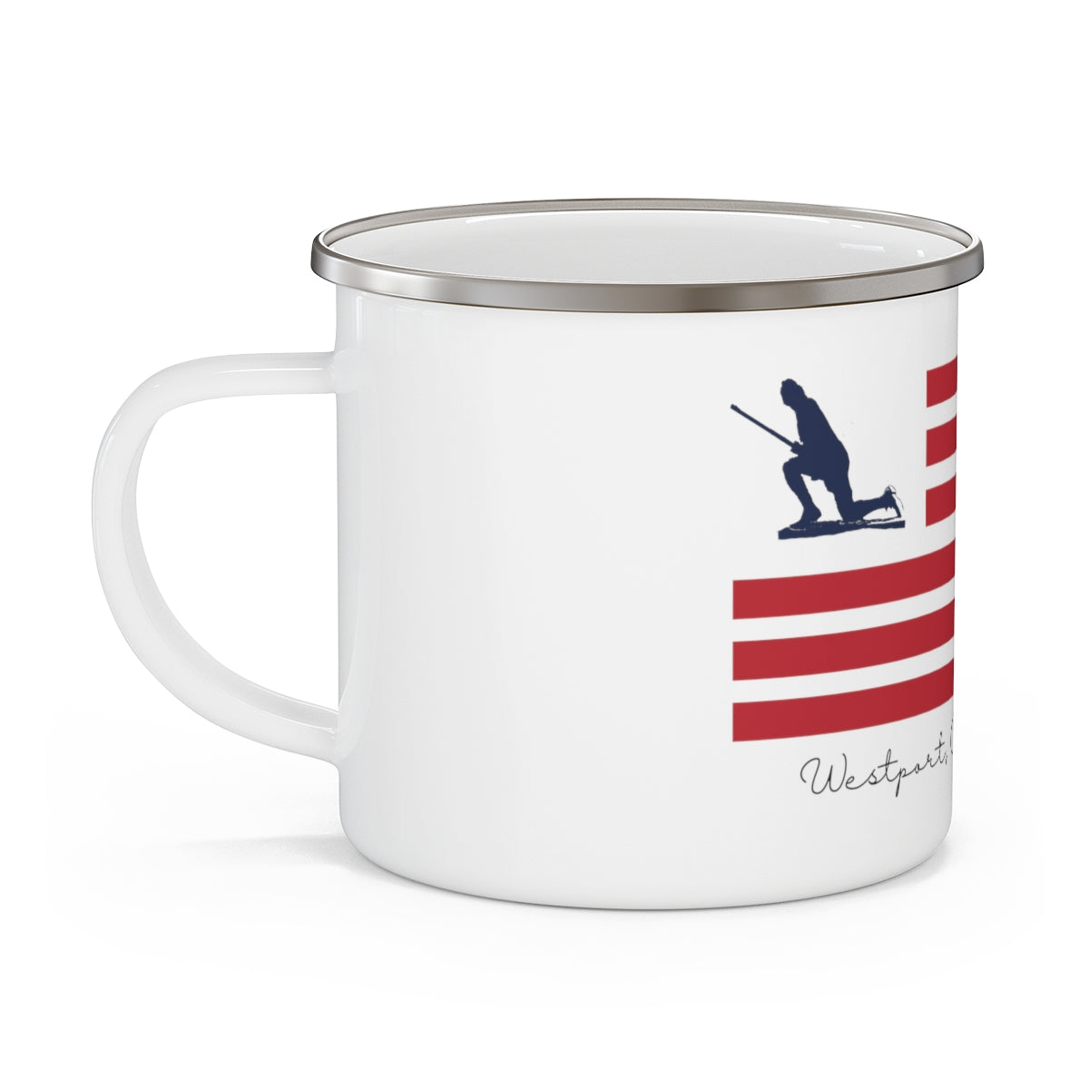 Minuteman Flag Enamel Camping Mug