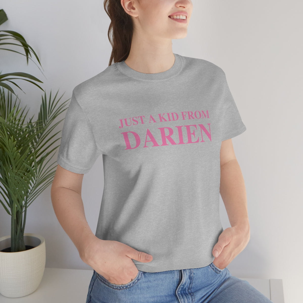 just a kid from darien ct unisex tee shirt