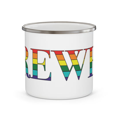 Brewer Rainbow Enamel Camping Mug