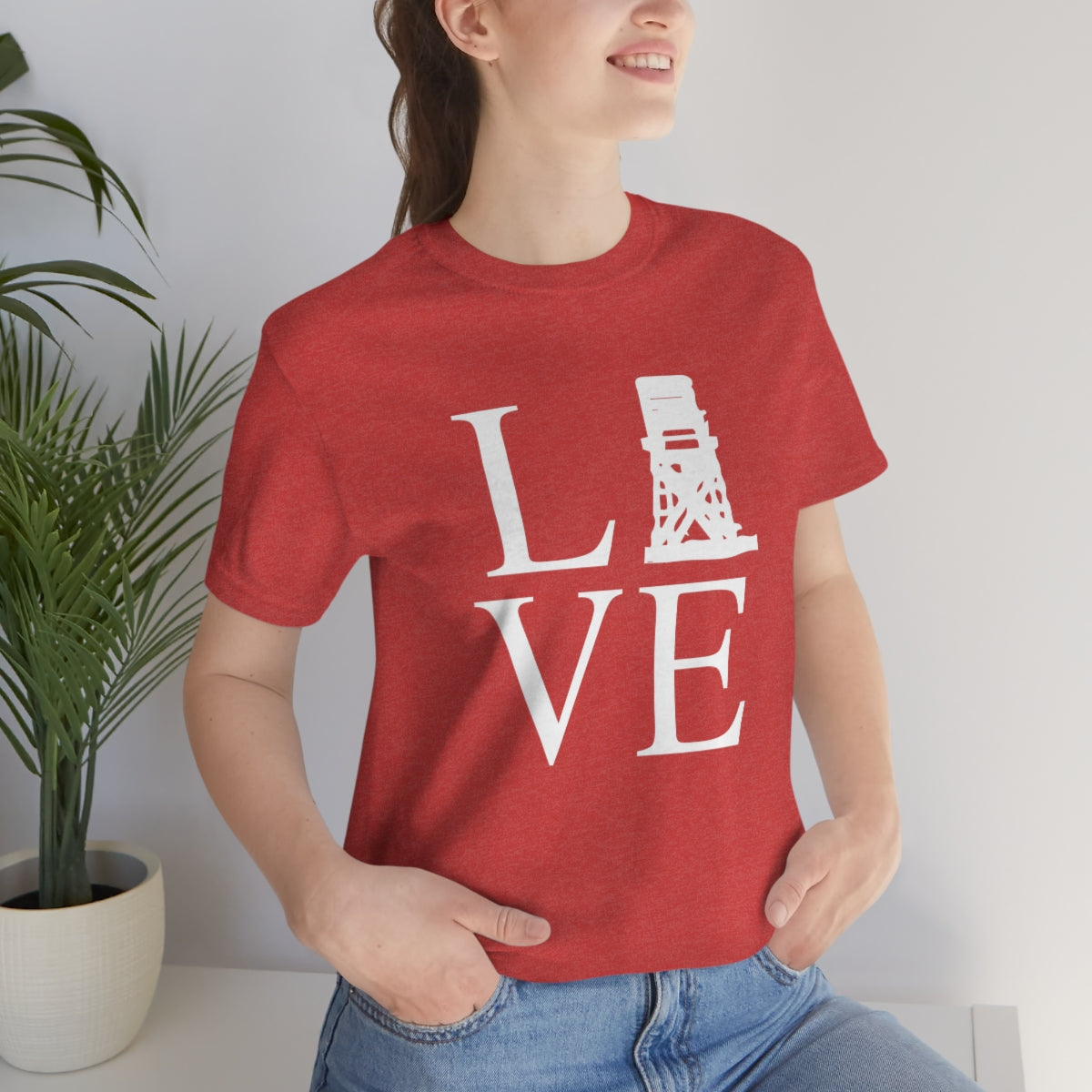 Fairfield Love (front) Unisex Jersey Short Sleeve Tee