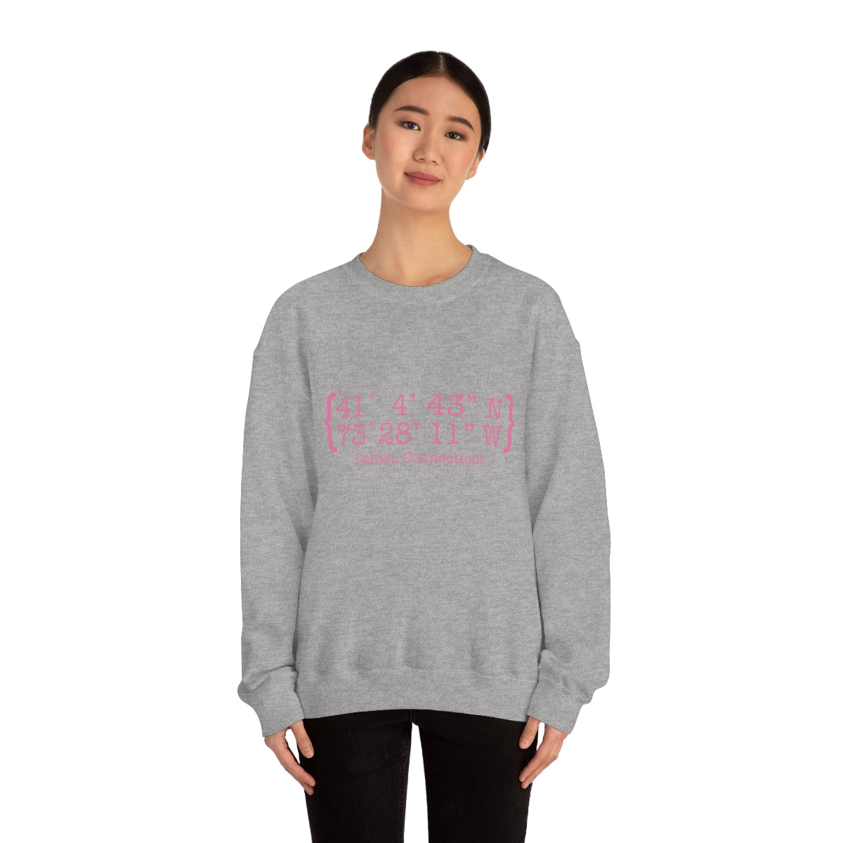 Darien Coordinates Unisex Heavy Blend™ Crewneck Sweatshirt