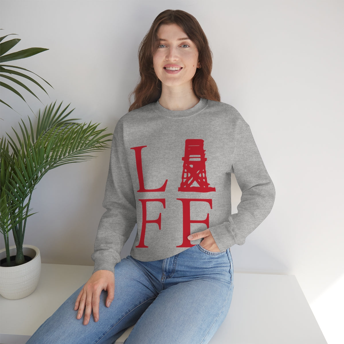 Fairfield Life (front) Unisex Heavy Blend™ Crewneck Sweatshirt