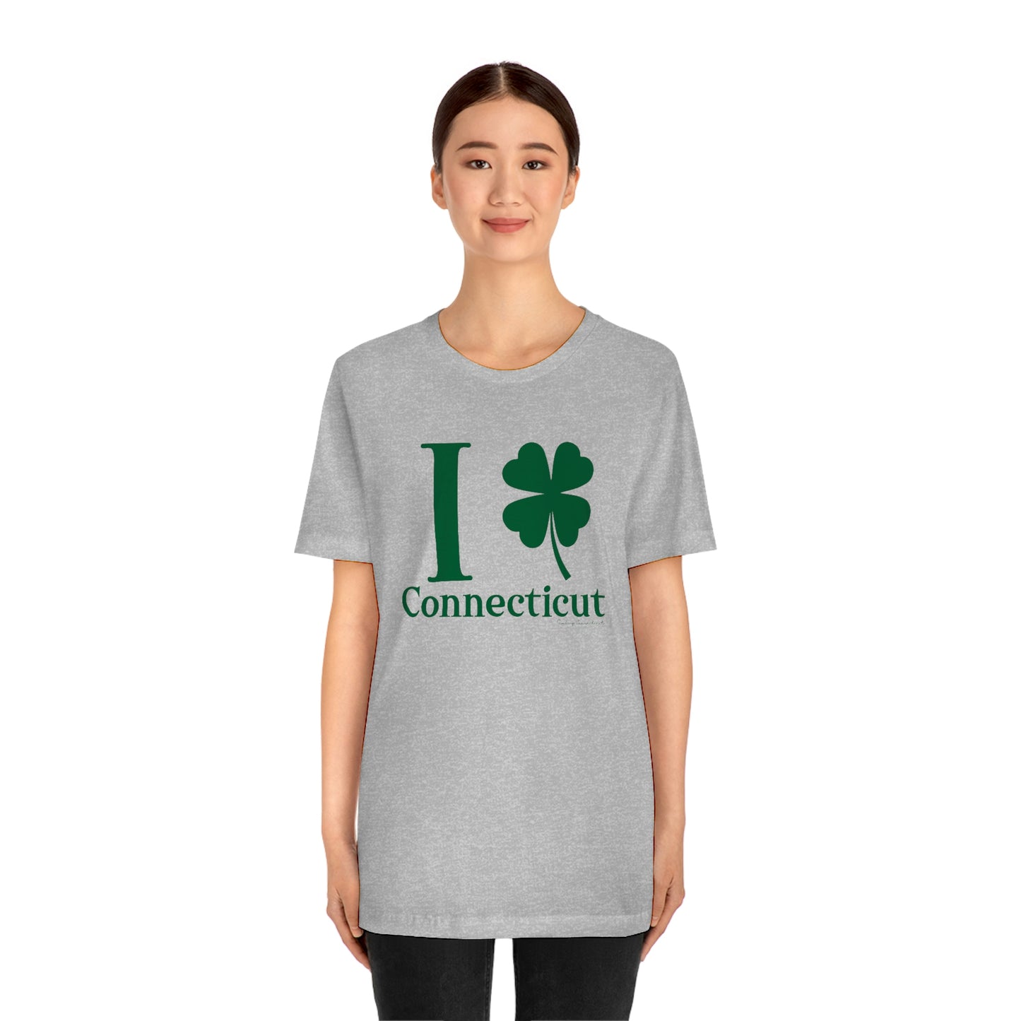 I Clover Connecticut (Green) Unisex Jersey Short Sleeve Tee