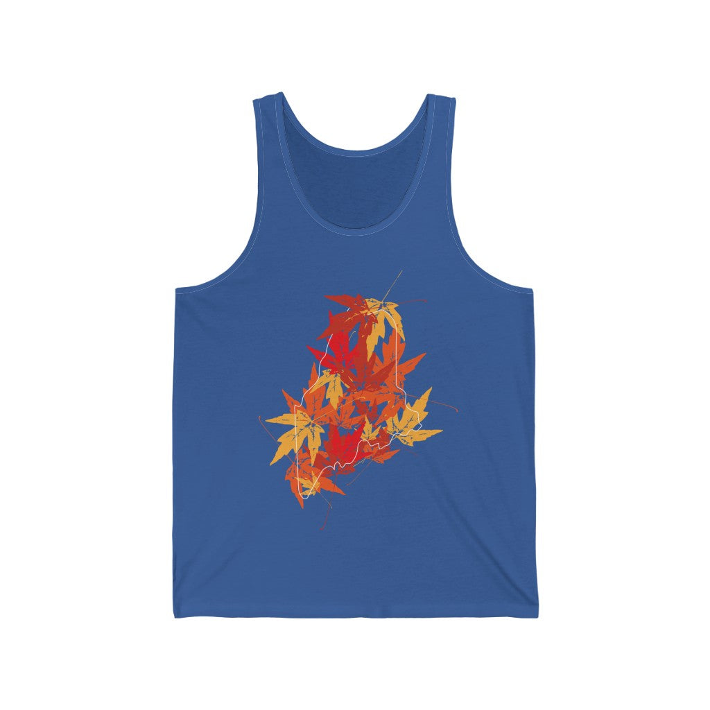 Maine Leaves tank top