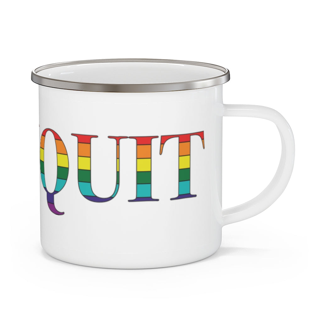 Ogunquit Rainbow Enamel Camping Mug