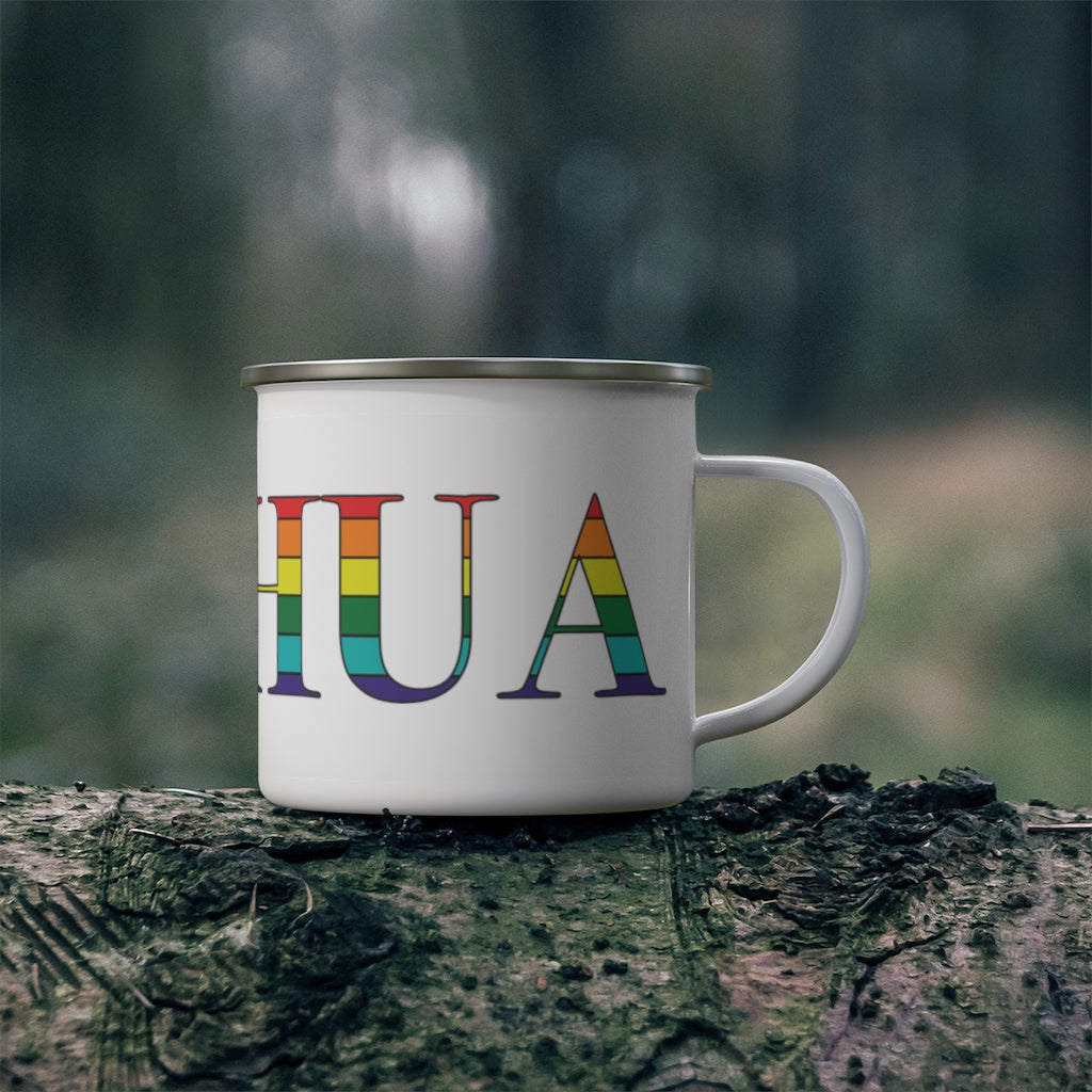 Nashua Rainbow Enamel Camping Mug