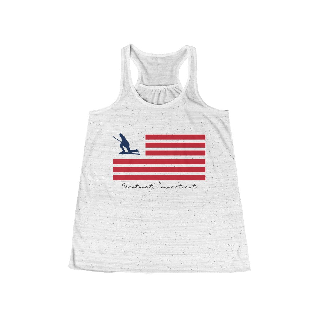 Minuteman Flag Women's Flowy Racerback Tank