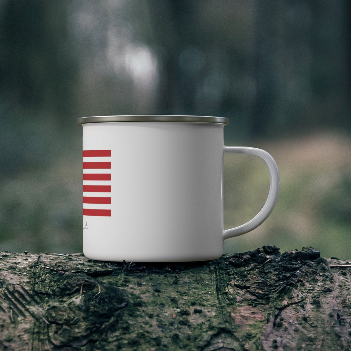 Connecticut Flag Enamel Camping Mug