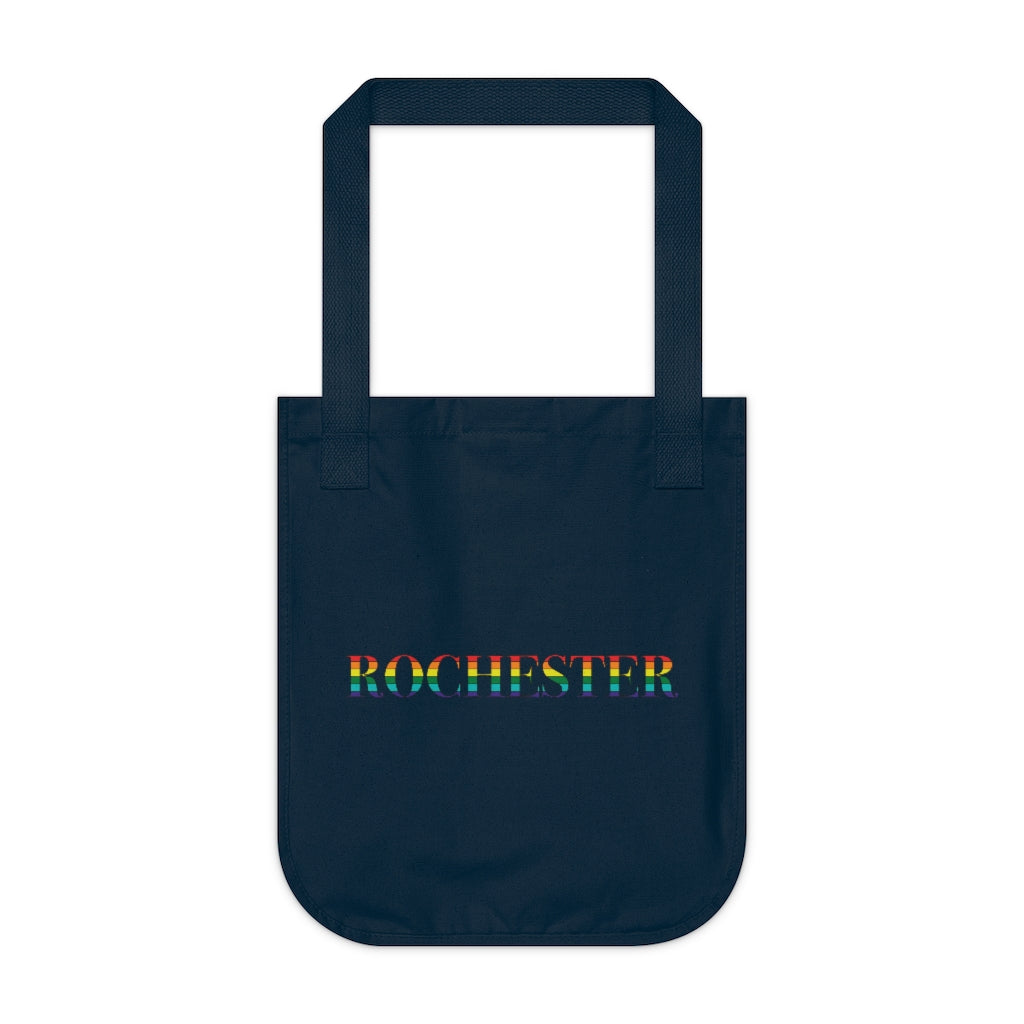 Rochester Rainbow Organic Canvas Tote Bag