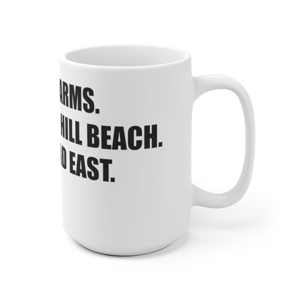  Greens Farms. Burying Hill Beach. Post Road East. Exit 18. White Ceramic Mug  How do you say Westport without saying Westport? Westport, Connecticut is filled with unique aspects. Each providing different elements that make up the town from historic to modern traditions.   Proceeds of this collection goes to help build Finding Westport and Finding Connecticut's  brands. 