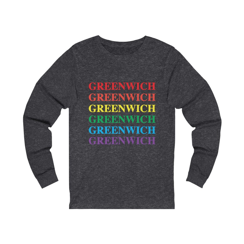 Do you have Greenwich Pride? Greenwich, Connecticut apparel and gifts including mugs including LGBTQ inspired  long sleeve tee shirts 