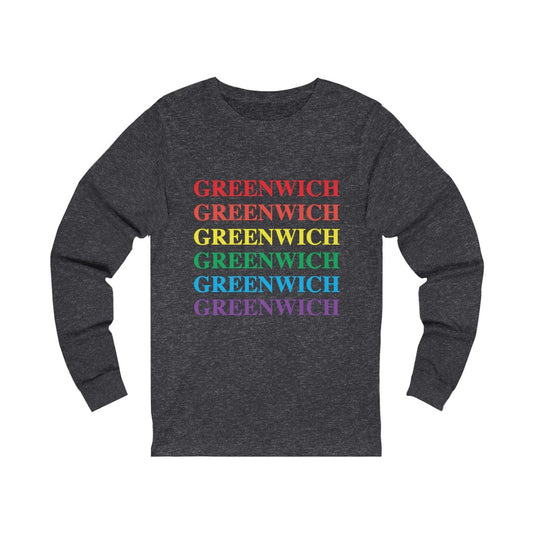 Do you have Greenwich Pride? Greenwich, Connecticut apparel and gifts including mugs including LGBTQ inspired  long sleeve tee shirts 