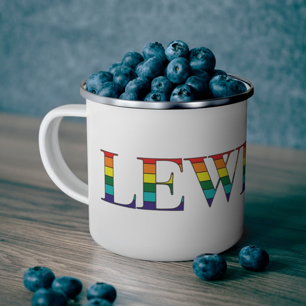 Lewiston Rainbow Enamel Camping Mug