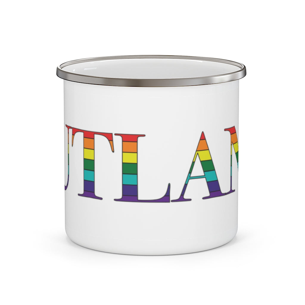 Rutland Rainbow Enamel Camping Mug