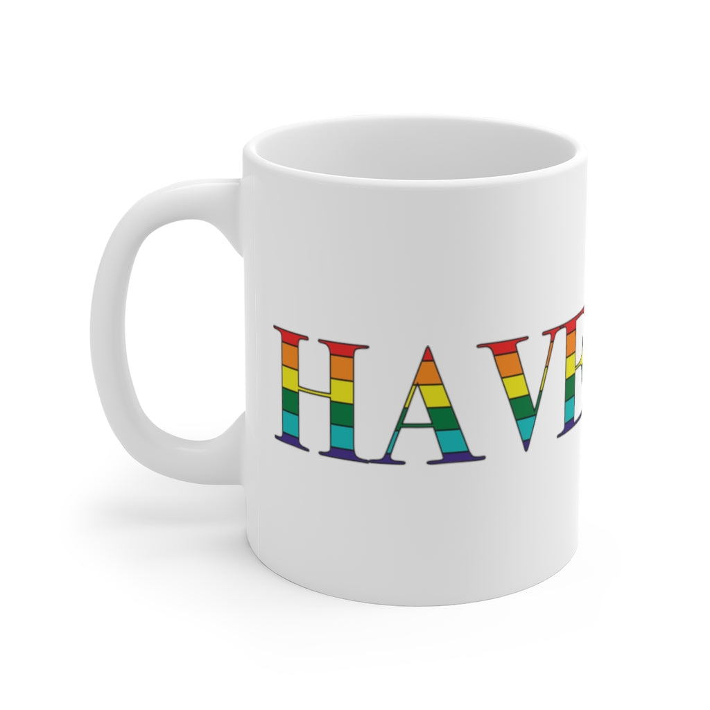 Haverhill Rainbow White Ceramic Mug