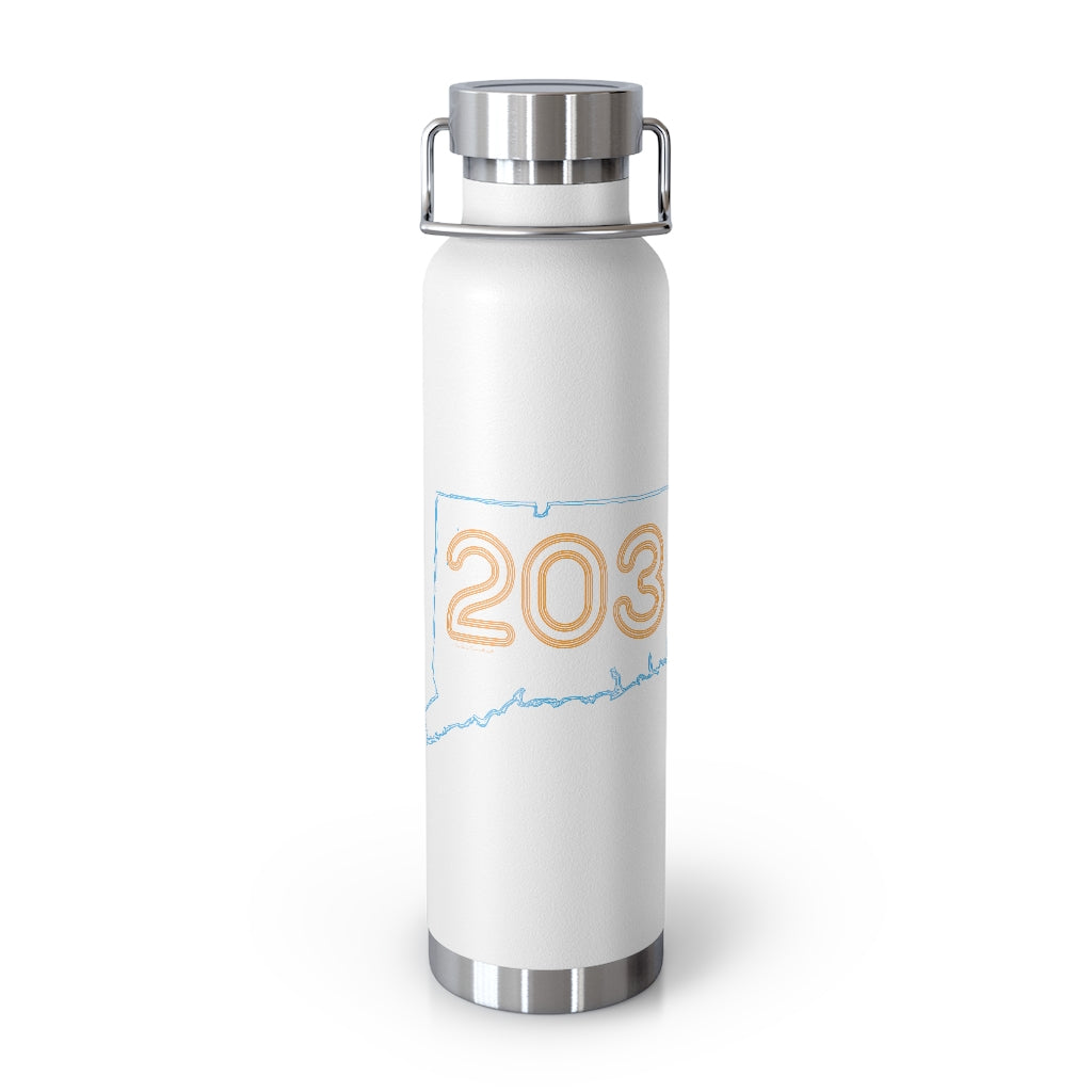 203 Neon - Orange Copper Vacuum Insulated Bottle, 22oz