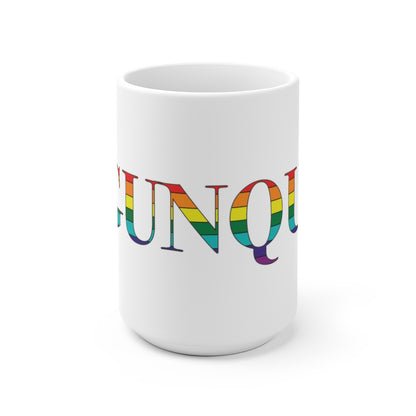 Ogunquit Rainbow White Ceramic Mug