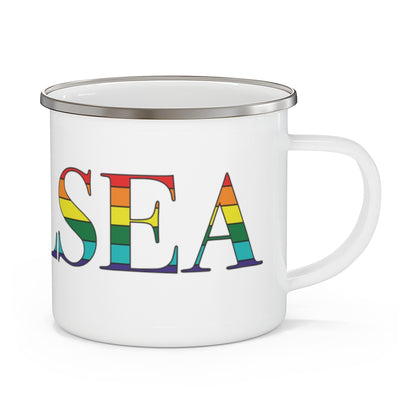 Chelsea Rainbow Enamel Camping Mug