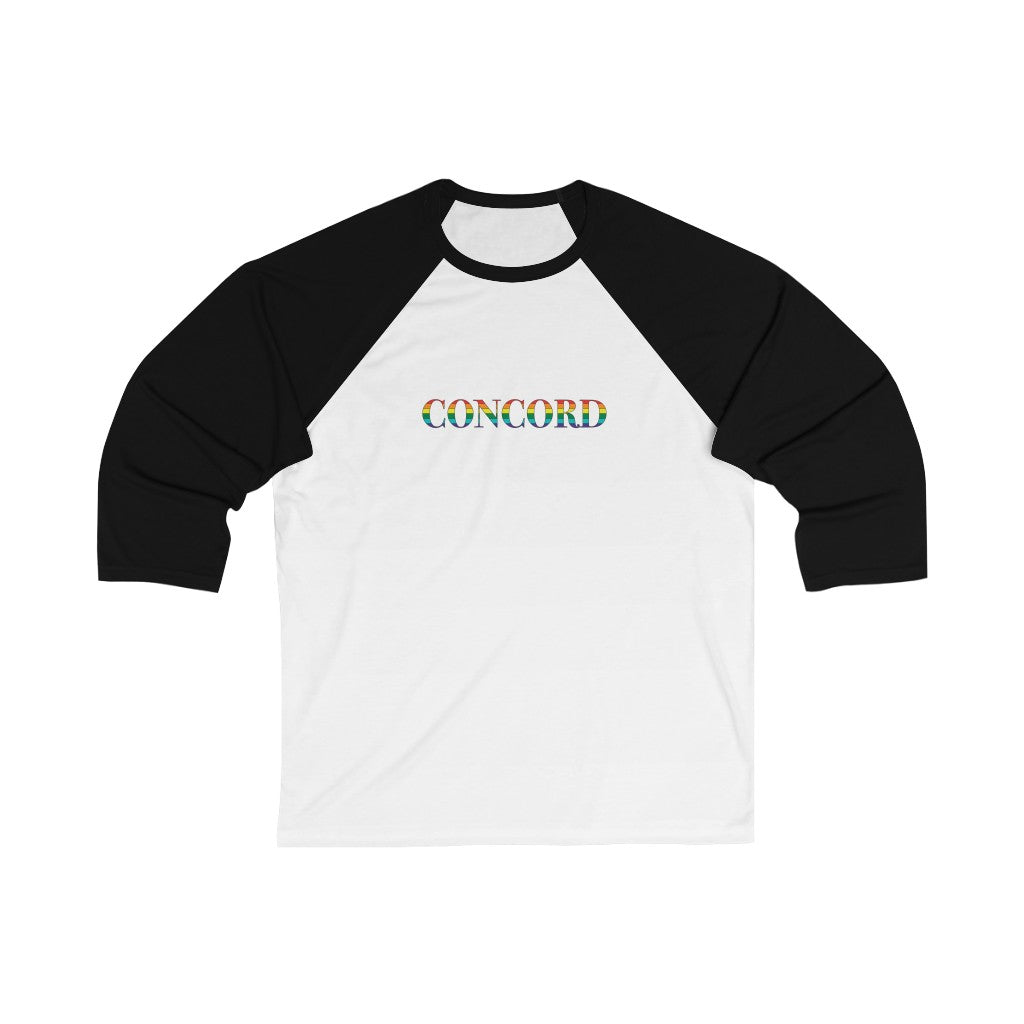 Concord Rainbow Unisex 3\4 Sleeve Baseball Tee