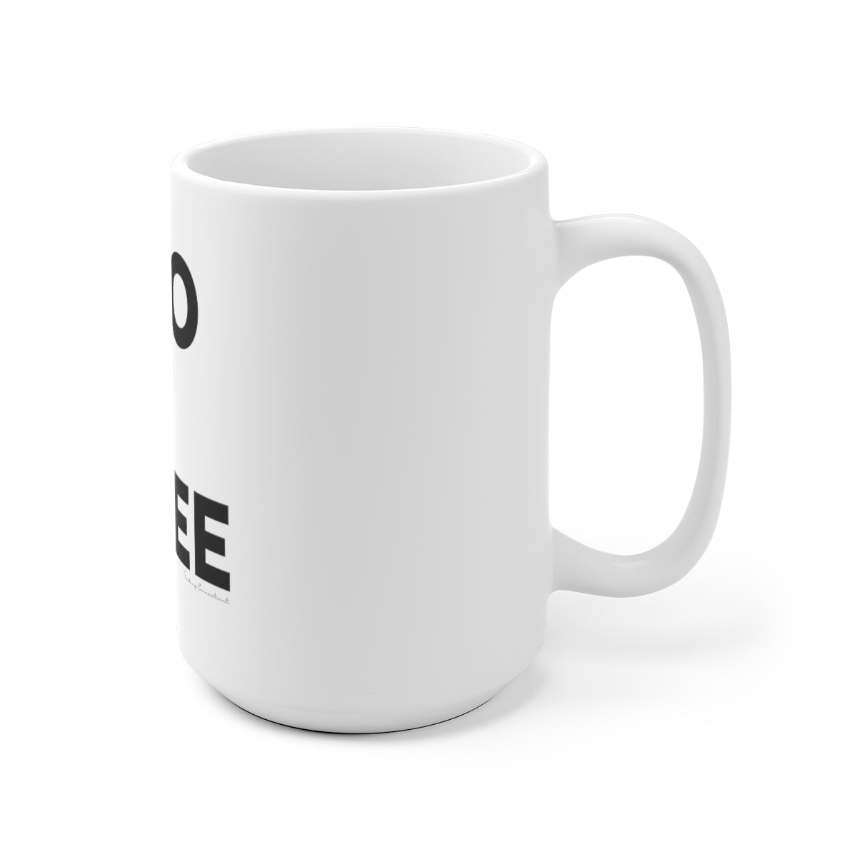 Two O' Three  White Ceramic Mug