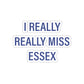 I Really Really Miss Essex Kiss-Cut Stickers