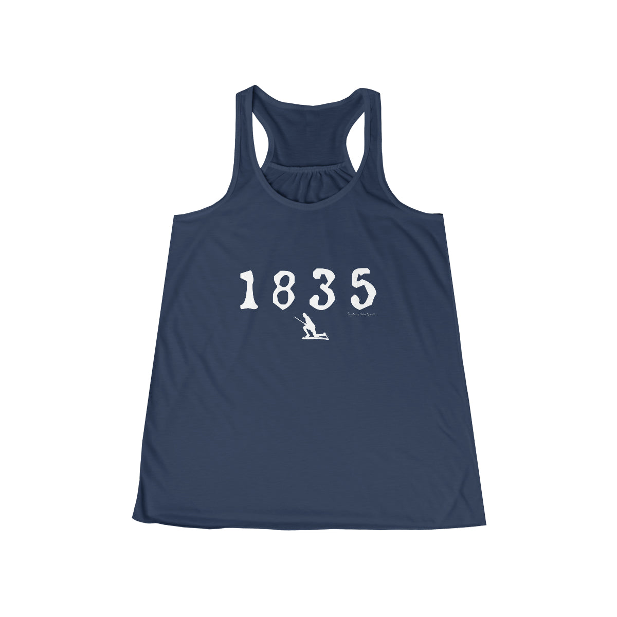 1835 Westport - White Women's Flowy Racerback Tank