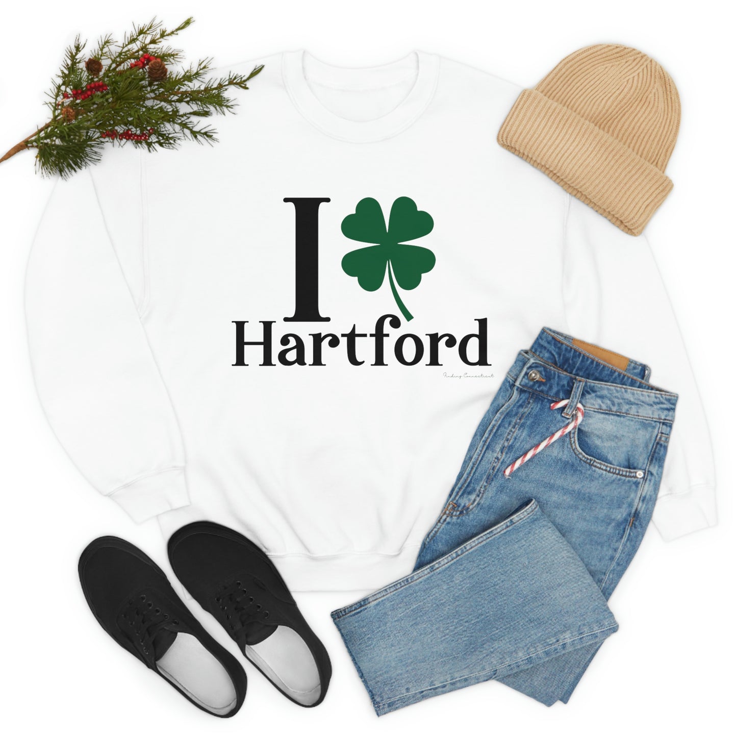 I Clover Hartford Unisex Heavy Blend™ Crewneck Sweatshirt