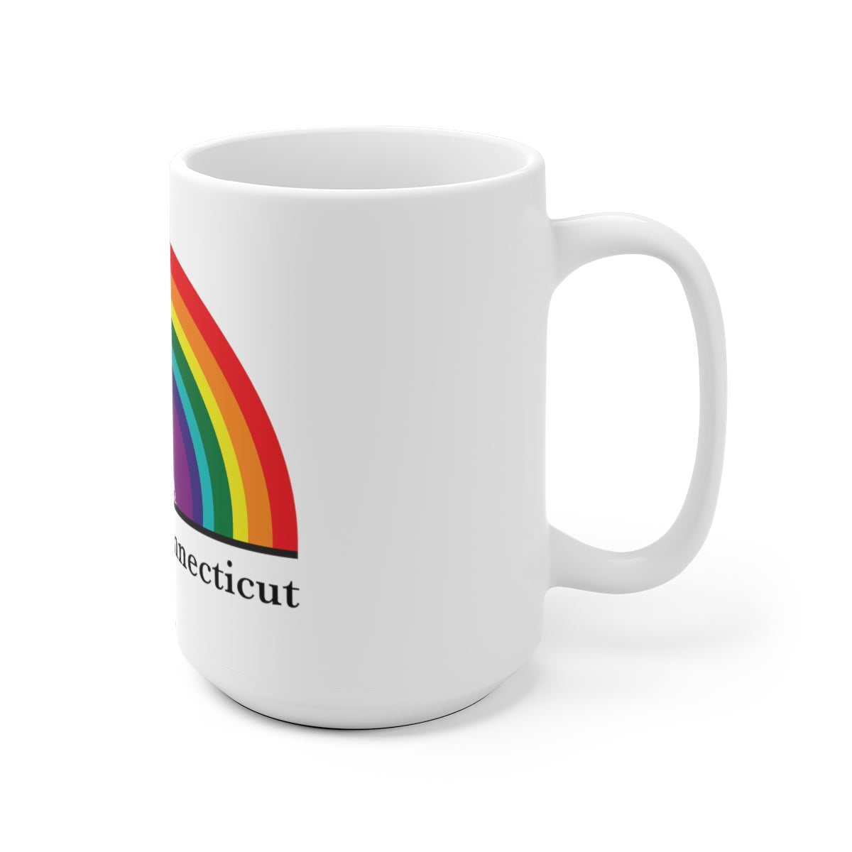 Minuteman Rainbow White Ceramic Mug