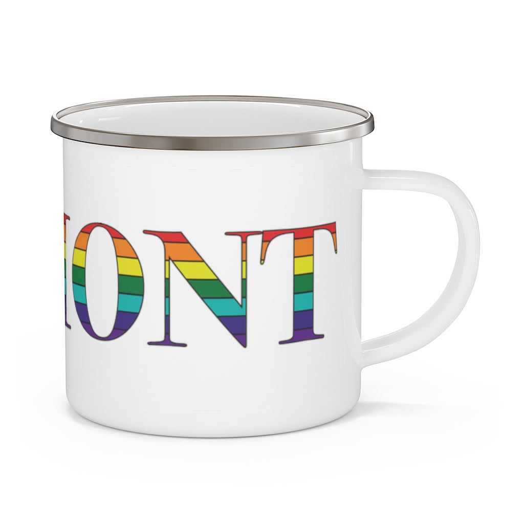 Vermont Rainbow Enamel Camping Mug