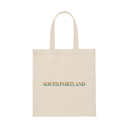 South Portland Rainbow Canvas Tote Bag