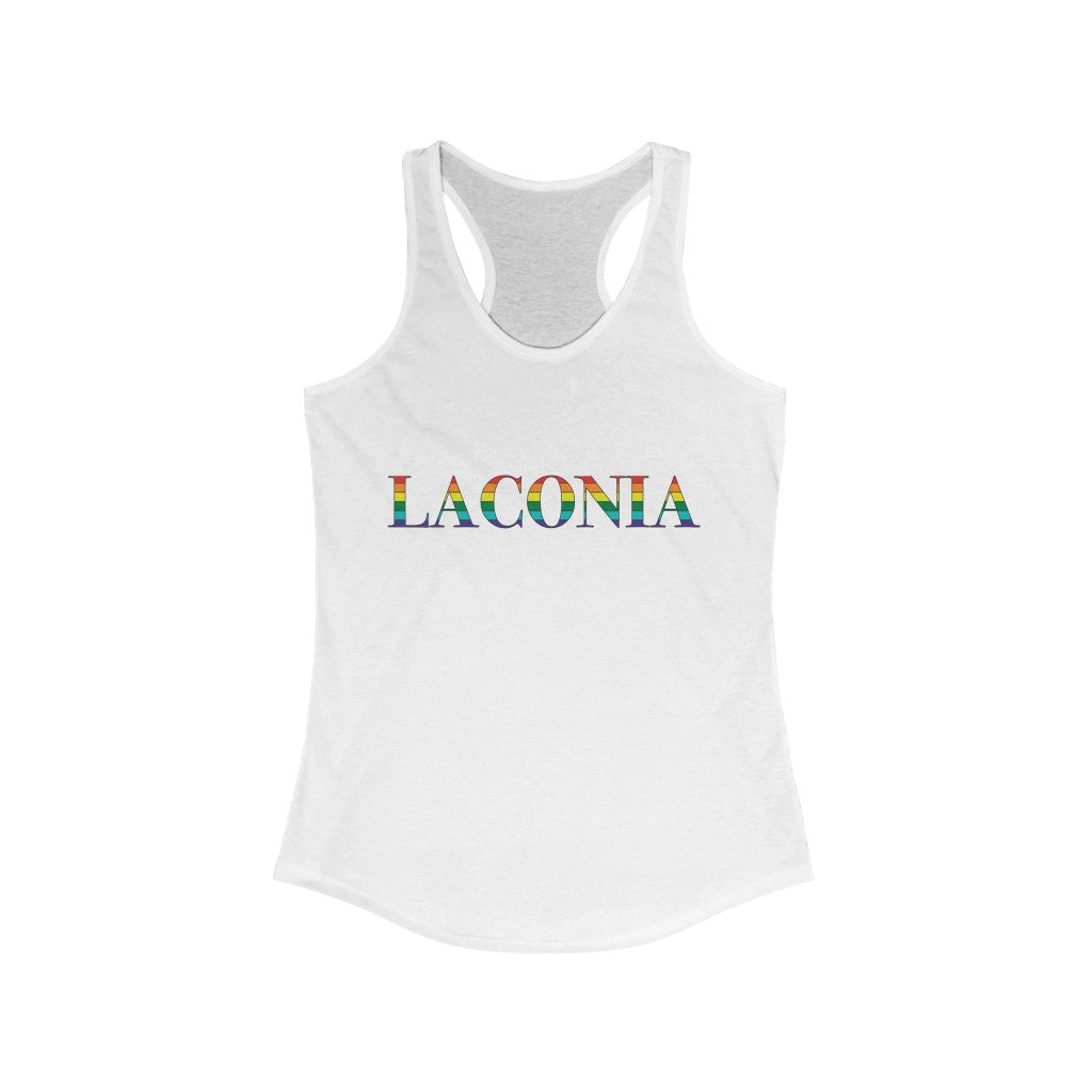 Laconia Rainbow Women's Ideal Racerback Tank